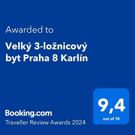 Velky 3-Loznicovy Byt Praha 8 Karlin Lägenhet Exteriör bild
