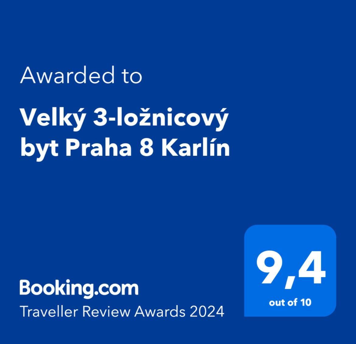 Velky 3-Loznicovy Byt Praha 8 Karlin Lägenhet Exteriör bild